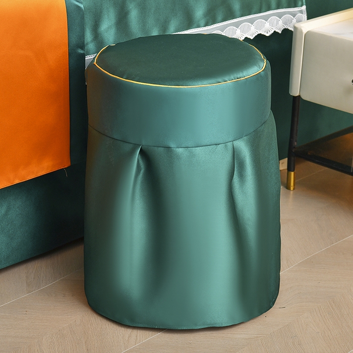 91家纺网 家纺一手货源 找家纺 莉人坊 2025新款高精密贵妃缎花边美床罩 贵妃缎花边黛绿