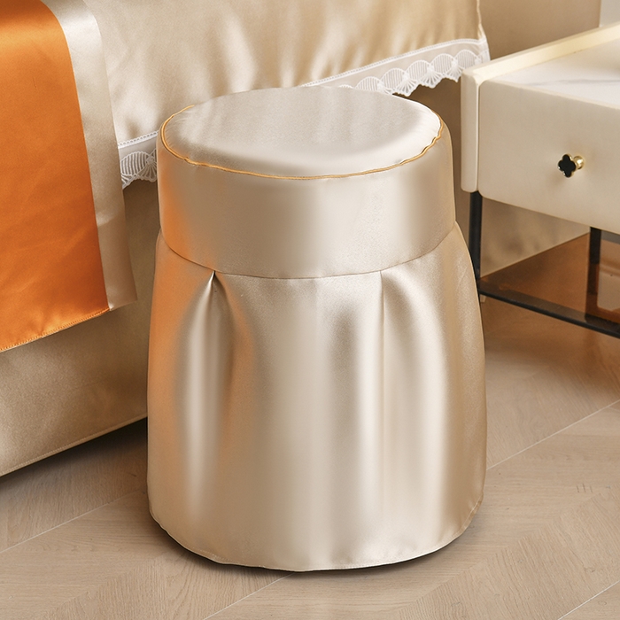 91家纺网 家纺一手货源 找家纺 莉人坊 2025新款高精密贵妃缎花边美床罩 贵妃缎花边米黄