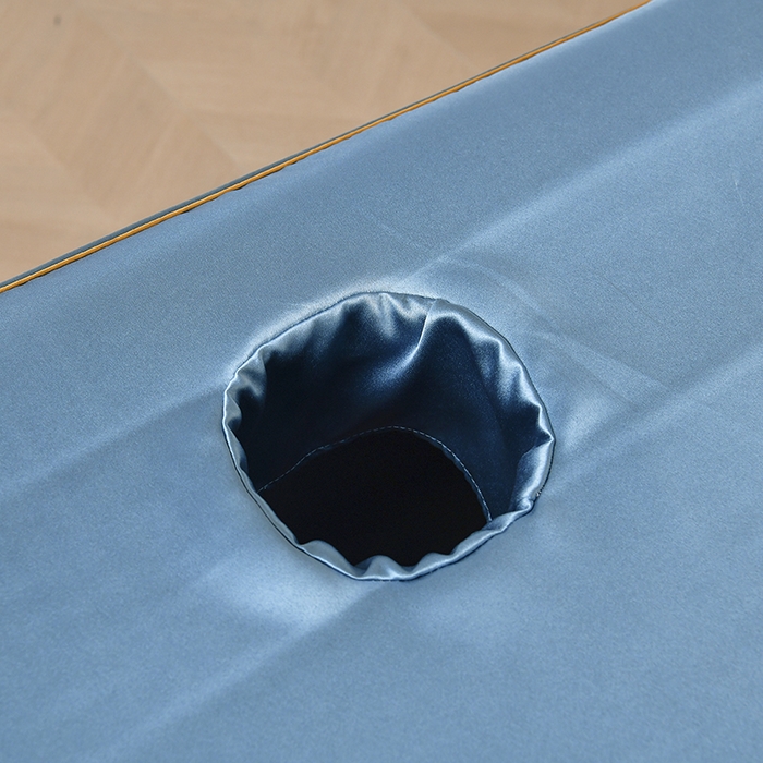 91家纺网 家纺一手货源 找家纺 莉人坊 2025新款高精密贵妃缎花边美床罩 贵妃缎花边浅蓝