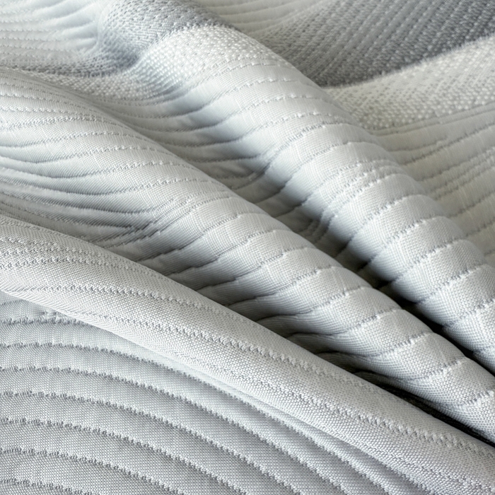 91家纺网 家纺一手货源 找家纺 若未家居 LOVEWE HOUSE 2025新款800克进口高分子100%乙纶PE冷凝凉感软席凉席渐变色织提花系列床笠-床笠款 月牙-灰