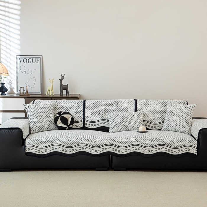 91家纺网 家纺一手货源 找家纺 沐沐家纺 2026新款曼香沙发垫 黑色