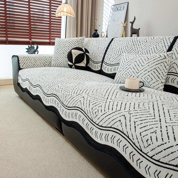 91家纺网 家纺一手货源 找家纺 沐沐家纺 2026新款曼香沙发垫 黑色