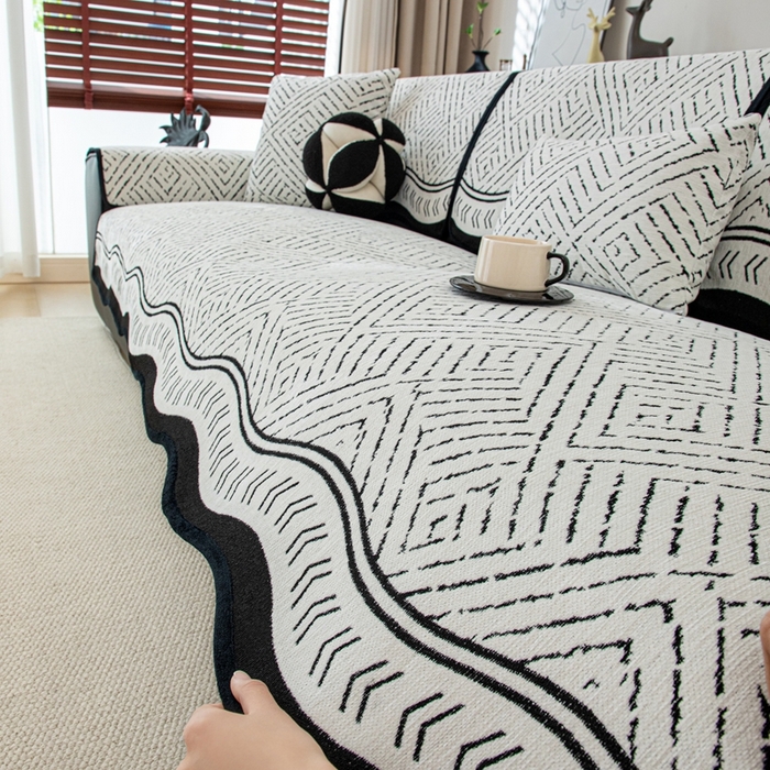 91家纺网 家纺一手货源 找家纺 沐沐家纺 2026新款曼香沙发垫 黑色