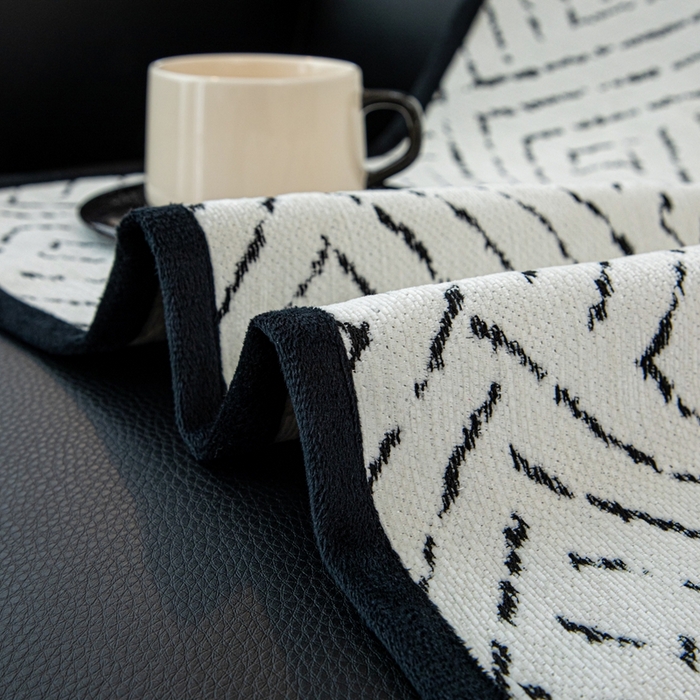 91家纺网 家纺一手货源 找家纺 沐沐家纺 2026新款曼香沙发垫 黑色