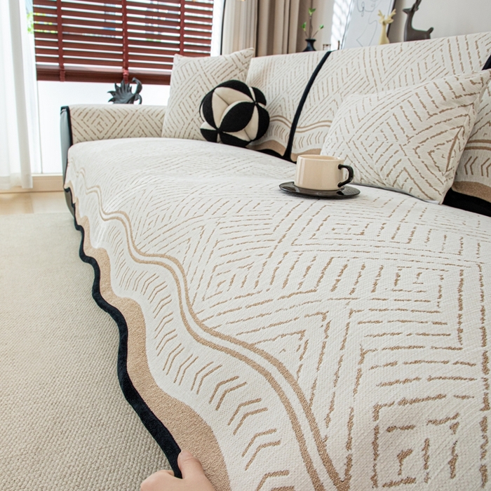 91家纺网 家纺一手货源 找家纺 沐沐家纺 2026新款曼香沙发垫 咖啡