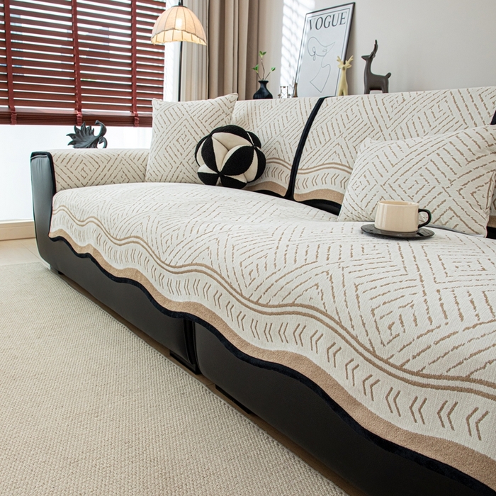 91家纺网 家纺一手货源 找家纺 沐沐家纺 2026新款曼香沙发垫 咖啡