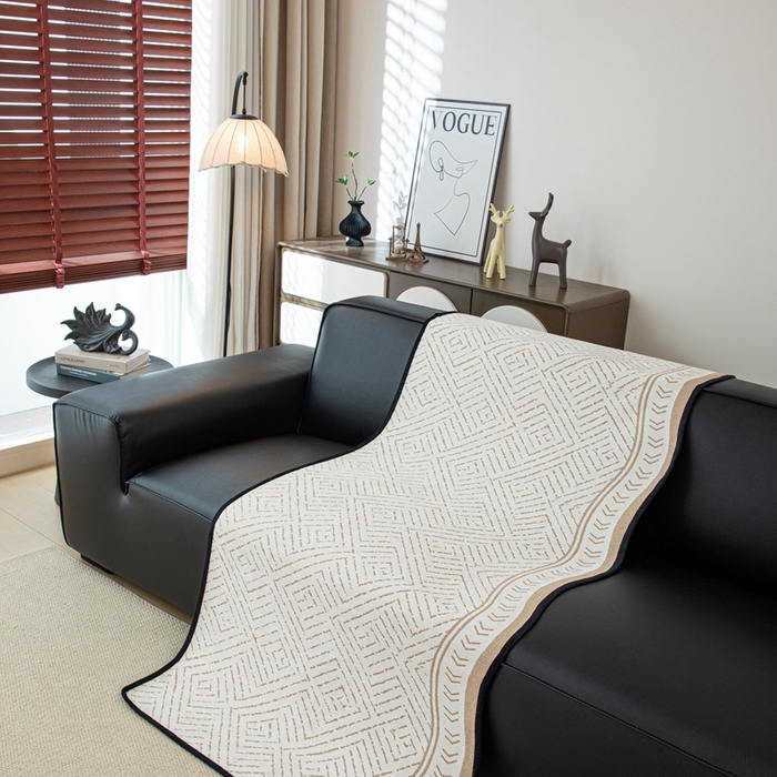 91家纺网 家纺一手货源 找家纺 沐沐家纺 2026新款曼香沙发垫 咖啡