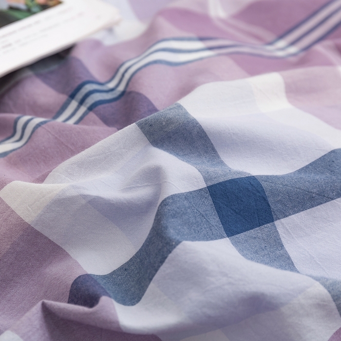 91家纺网 家纺一手货源 找家纺 琉宿家纺 2025新款纽扣款水洗棉四件套 爱语灰