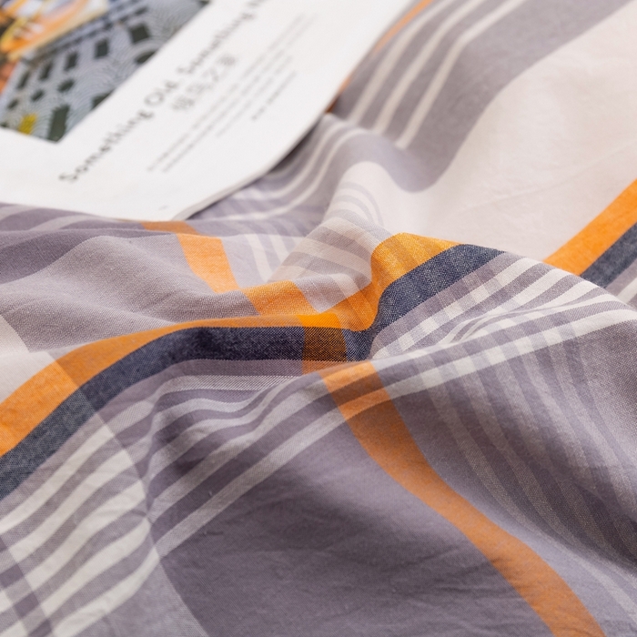 91家纺网 家纺一手货源 找家纺 琉宿家纺 2025新款纽扣款水洗棉四件套 梦漫灰