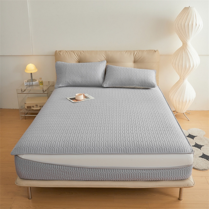 91家纺网 家纺一手货源 找家纺 （总）伊人坊 2025新款水洗棉六面全包床笠床垫保护套