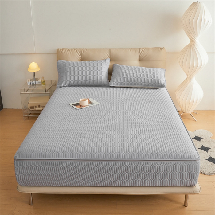 91家纺网 家纺一手货源 找家纺 （总）伊人坊 2025新款水洗棉六面全包床笠床垫保护套