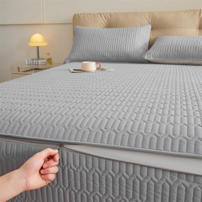 91家纺网 家纺一手货源 找家纺 （总）伊人坊 2025新款水洗棉六面全包床笠床垫保护套