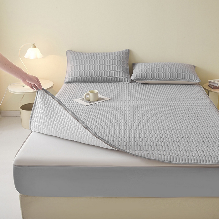 91家纺网 家纺一手货源 找家纺 （总）伊人坊 2025新款水洗棉六面全包床笠床垫保护套