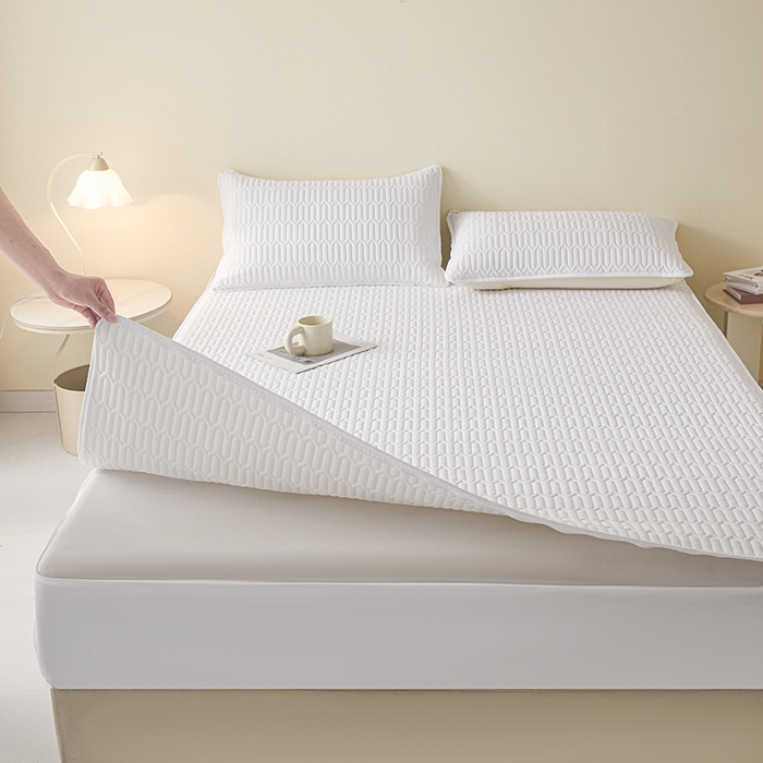 91家纺网 家纺一手货源 找家纺 （总）伊人坊 2025新款水洗棉六面全包床笠床垫保护套