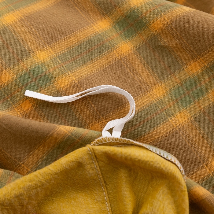 91家纺网 家纺一手货源 找家纺 琉宿家纺 2025新款纽扣款水洗棉四件套 舒恋咖