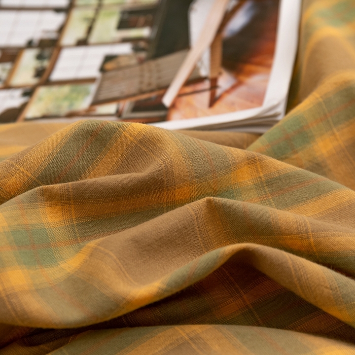 91家纺网 家纺一手货源 找家纺 琉宿家纺 2025新款纽扣款水洗棉四件套 舒恋咖