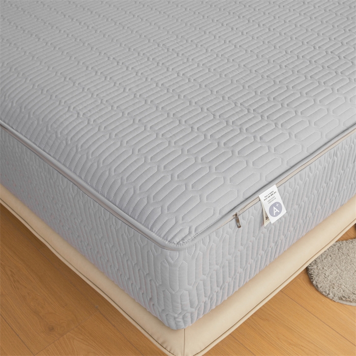 91家纺网 家纺一手货源 找家纺 伊人坊 2025新款水洗棉六面全包床笠床垫保护套 升级款-素雅灰