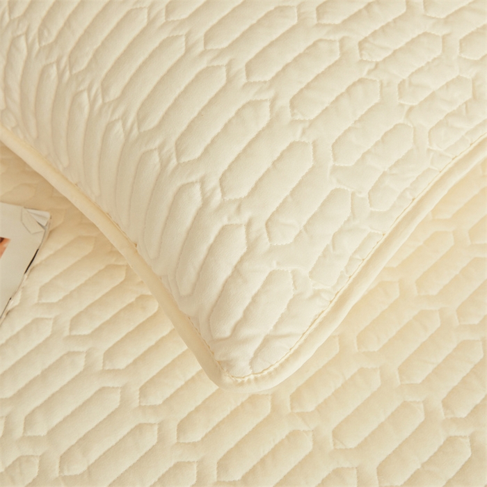 91家纺网 家纺一手货源 找家纺 伊人坊 2025新款水洗棉六面全包床笠床垫保护套 升级款-米色