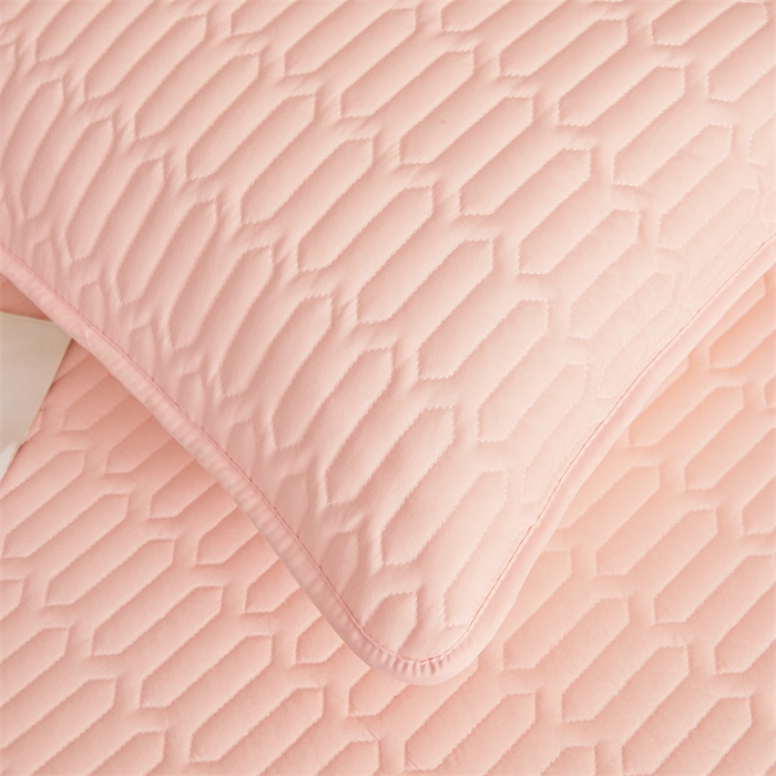 91家纺网 家纺一手货源 找家纺 伊人坊 2025新款水洗棉六面全包床笠床垫保护套 升级款-樱花粉