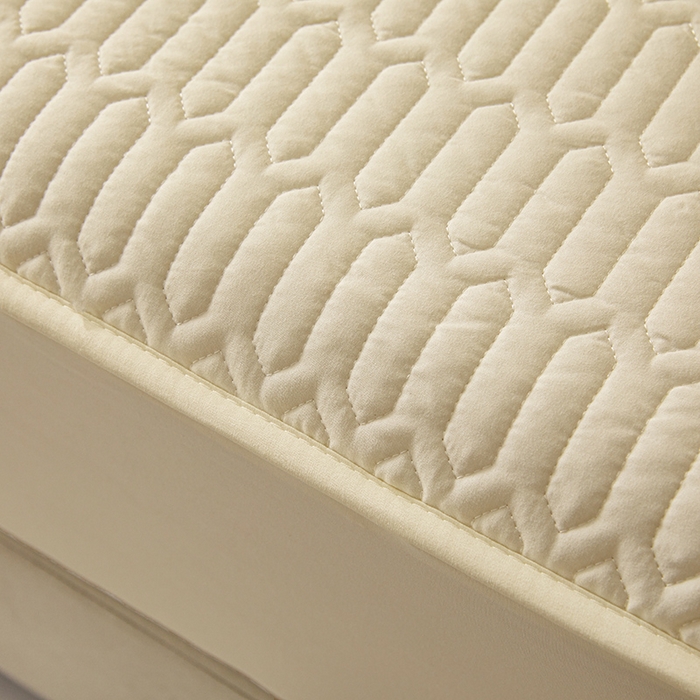 91家纺网 家纺一手货源 找家纺 伊人坊 2025新款水洗棉六面全包床笠床垫保护套 普通款-米色