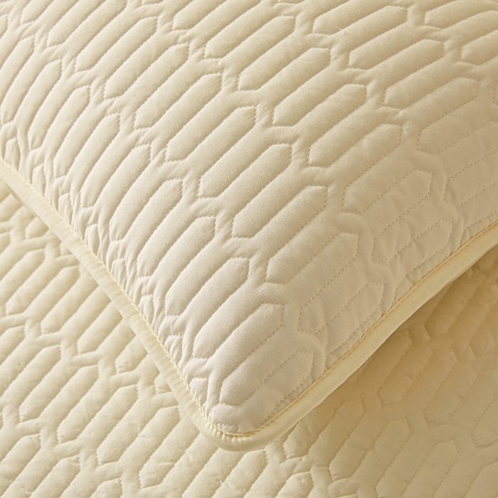 91家纺网 家纺一手货源 找家纺 伊人坊 2025新款水洗棉六面全包床笠床垫保护套 普通款-米色