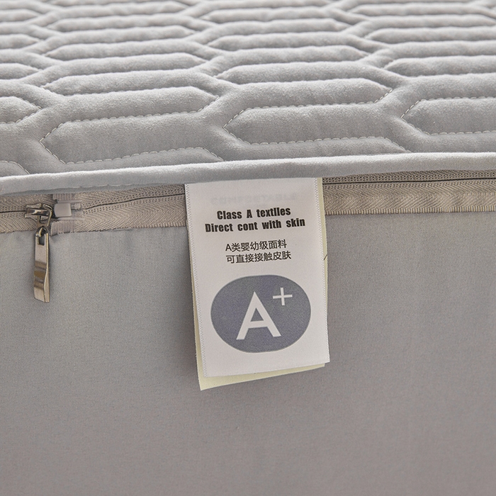 91家纺网 家纺一手货源 找家纺 伊人坊 2025新款水洗棉六面全包床笠床垫保护套 普通款-素雅灰