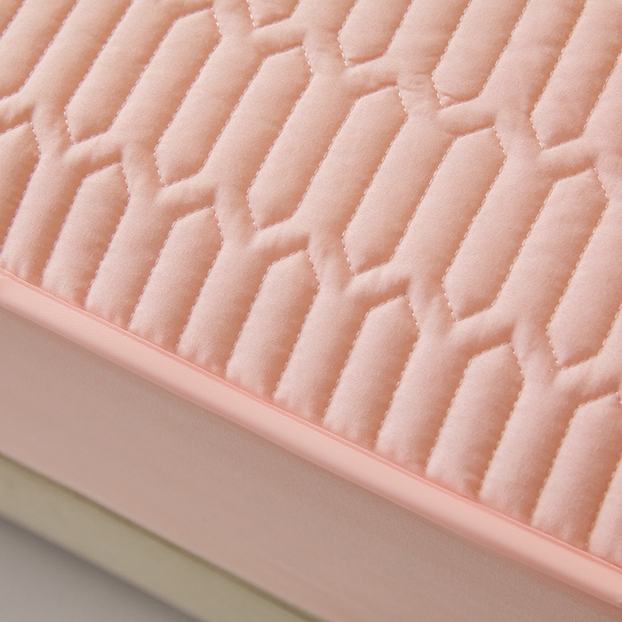 91家纺网 家纺一手货源 找家纺 伊人坊 2025新款水洗棉六面全包床笠床垫保护套 普通款-樱花粉