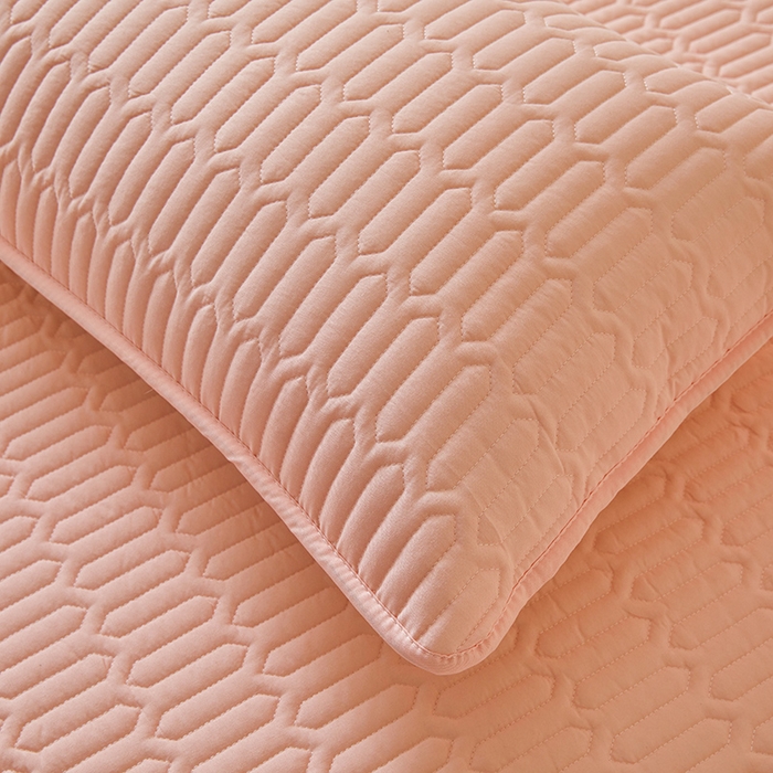 91家纺网 家纺一手货源 找家纺 伊人坊 2025新款水洗棉六面全包床笠床垫保护套 普通款-樱花粉