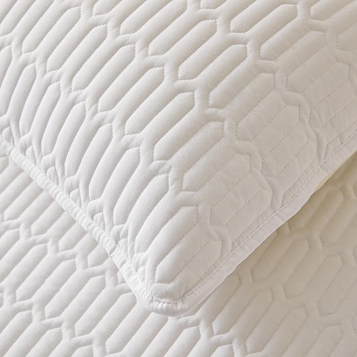 91家纺网 家纺一手货源 找家纺 伊人坊 2025新款水洗棉六面全包床笠床垫保护套 普通款-珍珠白