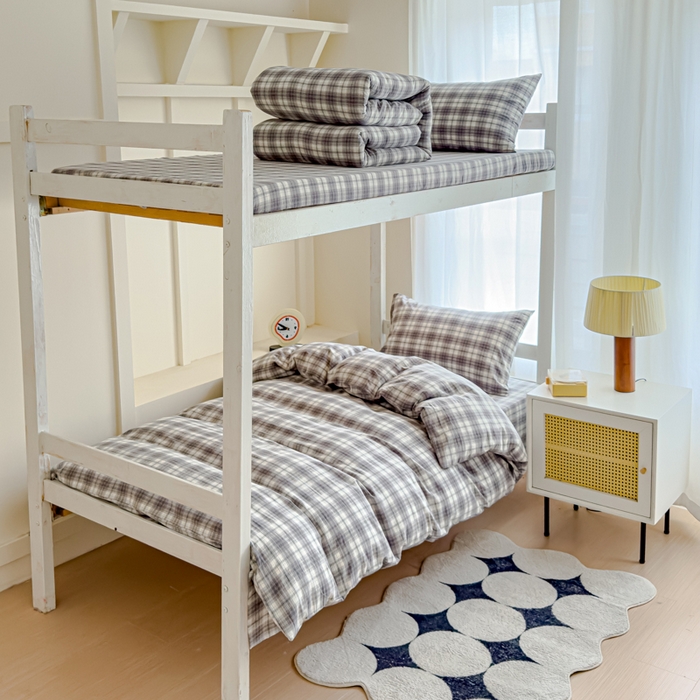 91家纺网 家纺一手货源 找家纺 （总）久典家居 2025A类全棉色织水洗棉学生款三件套