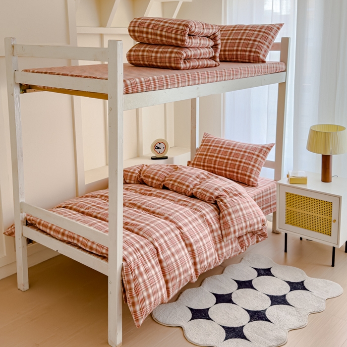 91家纺网 家纺一手货源 找家纺 （总）久典家居 2025A类全棉色织水洗棉学生款三件套