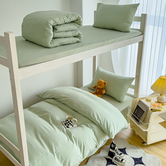 91家纺网 家纺一手货源 找家纺 （总）久典家居 2025A类全棉色织水洗棉学生款三件套