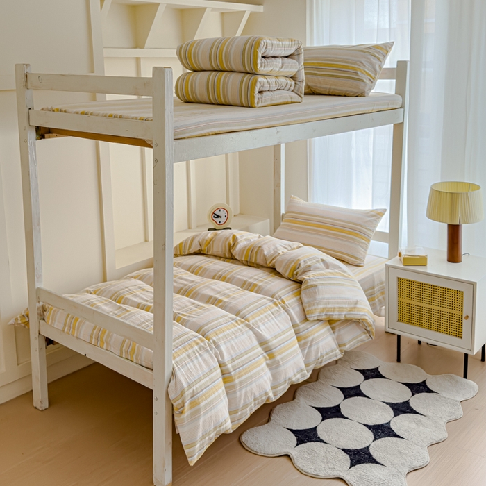 91家纺网 家纺一手货源 找家纺 （总）久典家居 2025A类全棉色织水洗棉学生款三件套