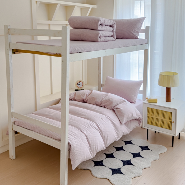 91家纺网 家纺一手货源 找家纺 （总）久典家居 2025A类全棉色织水洗棉学生款三件套