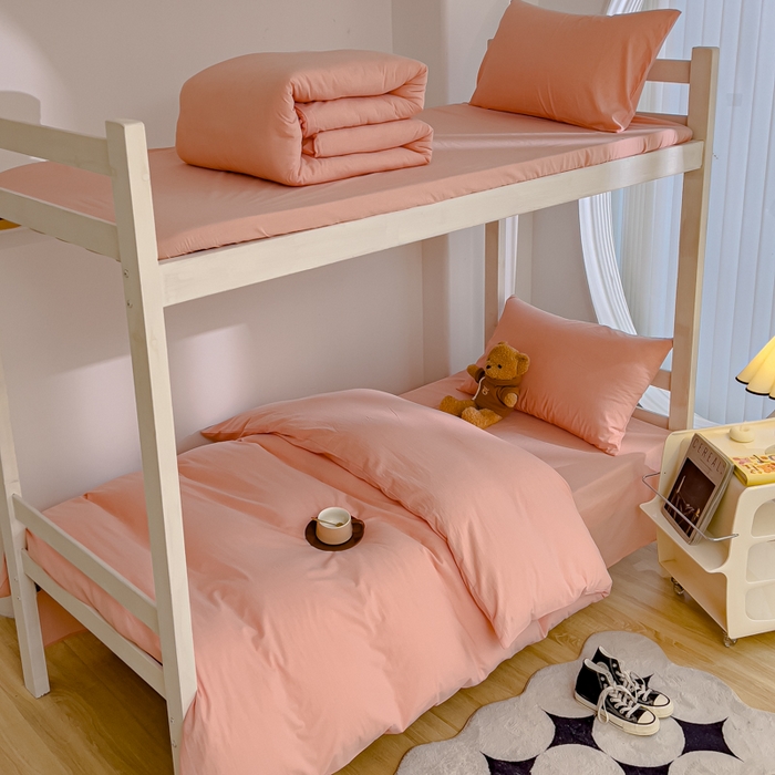 91家纺网 家纺一手货源 找家纺 （总）久典家居 2025A类全棉色织水洗棉学生款三件套