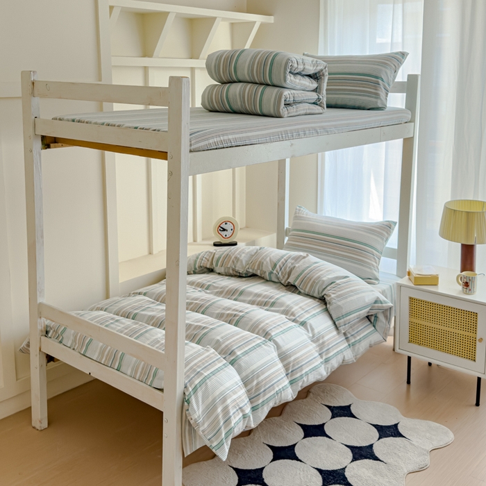 91家纺网 家纺一手货源 找家纺 （总）久典家居 2025A类全棉色织水洗棉学生款三件套