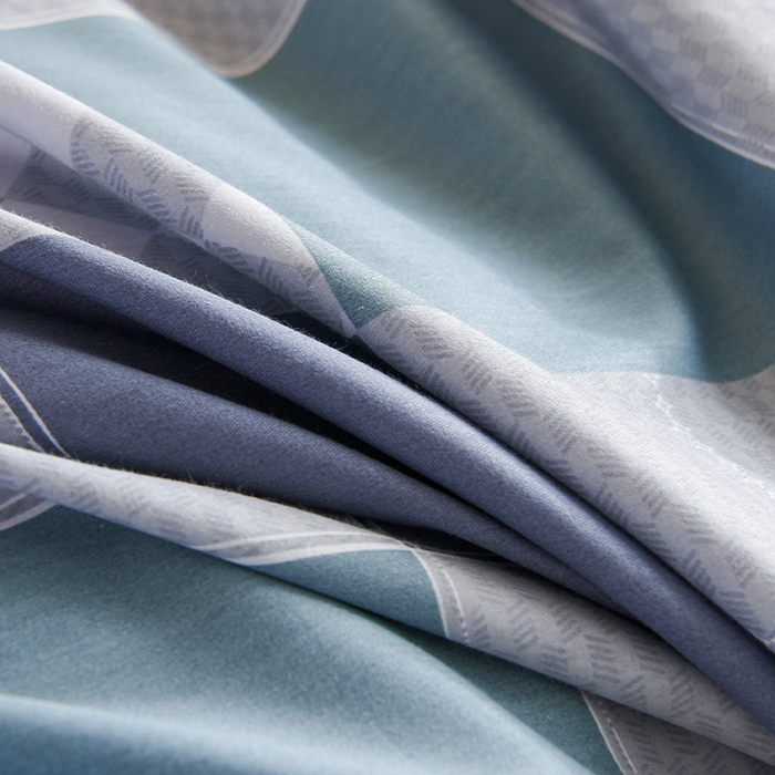 91家纺网 家纺一手货源 找家纺 鑫宇2025新款13372全棉学生宿舍上下铺三件套床单款床笠款可定制 邦尼熊-灰