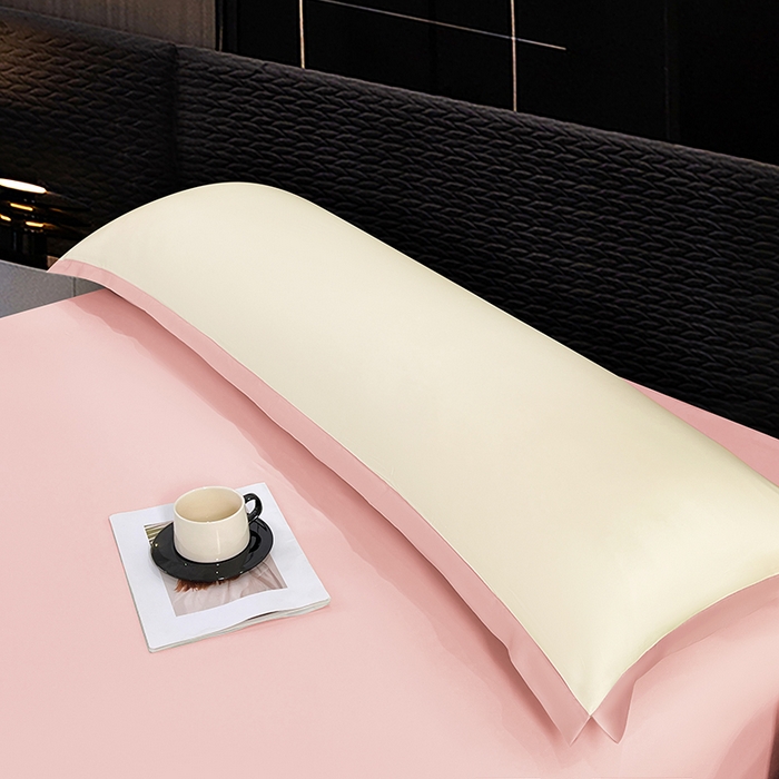 91家纺网 家纺一手货源 找家纺 （总）梦舒羽 2025新款水洗真丝宽边双人枕套