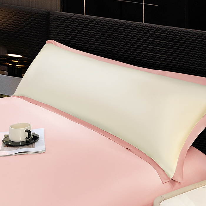 91家纺网 家纺一手货源 找家纺 （总）梦舒羽 2025新款水洗真丝宽边双人枕套