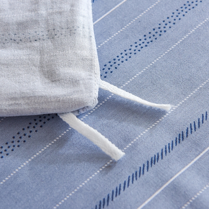 91家纺网 家纺一手货源 找家纺 鑫宇2025新款13372全棉学生宿舍上下铺三件套床单款床笠款可定制 米拉之城-灰