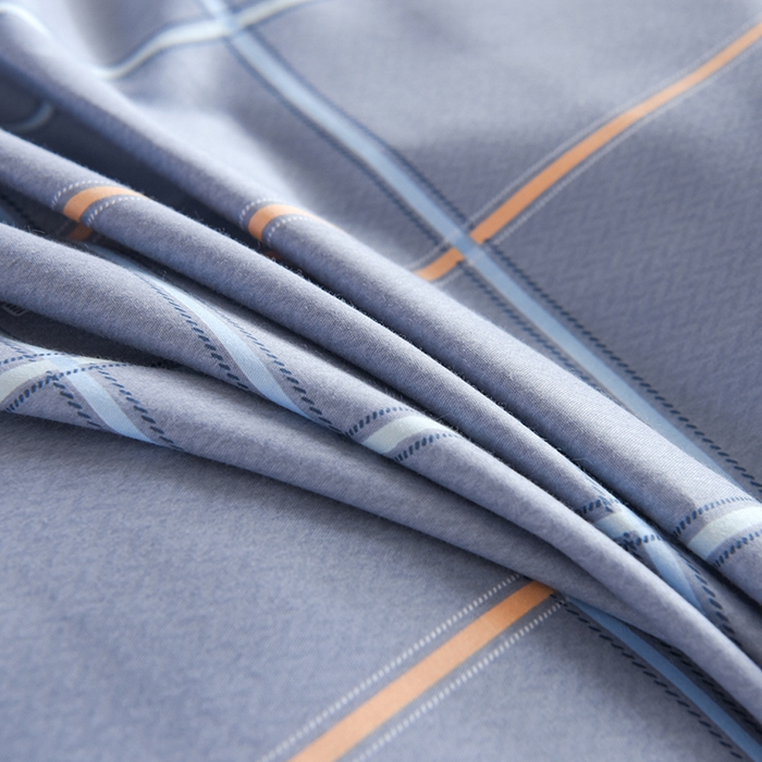 91家纺网 家纺一手货源 找家纺 鑫宇2025新款13372全棉学生宿舍上下铺三件套床单款床笠款可定制 新都时尚-灰