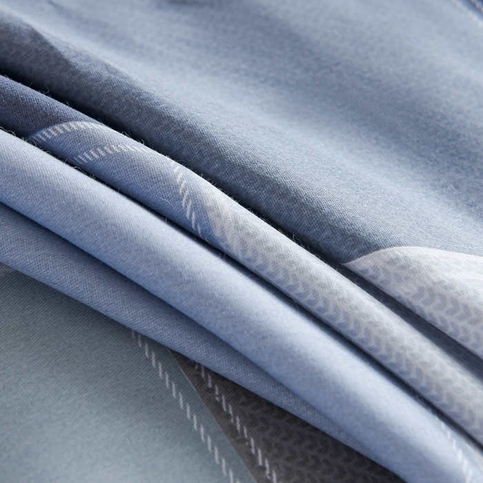 91家纺网 家纺一手货源 找家纺 鑫宇2025新款13372全棉学生宿舍上下铺三件套床单款床笠款可定制 向往生活-灰