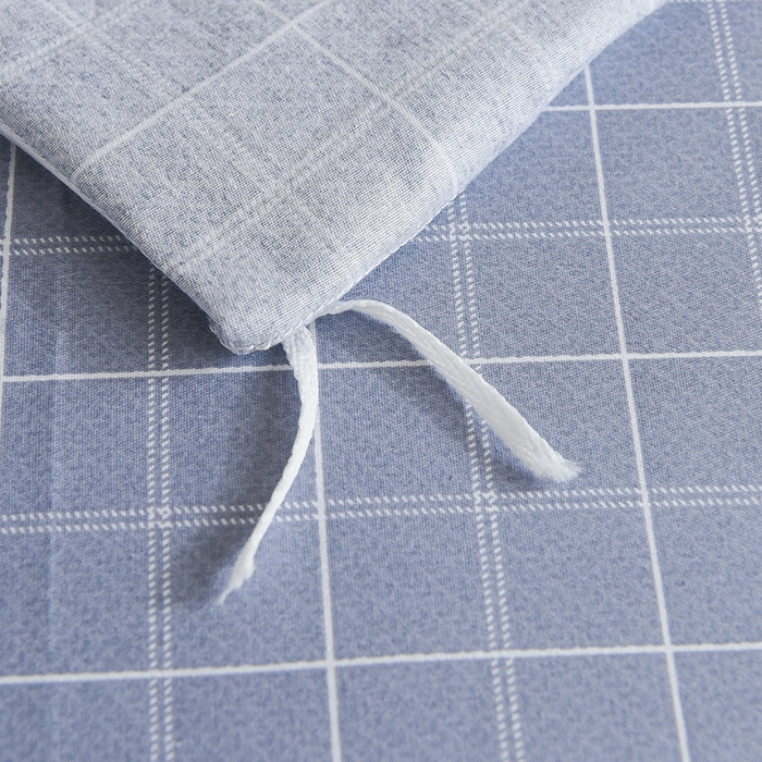 91家纺网 家纺一手货源 找家纺 鑫宇2025新款13372全棉学生宿舍上下铺三件套床单款床笠款可定制 向往生活-灰