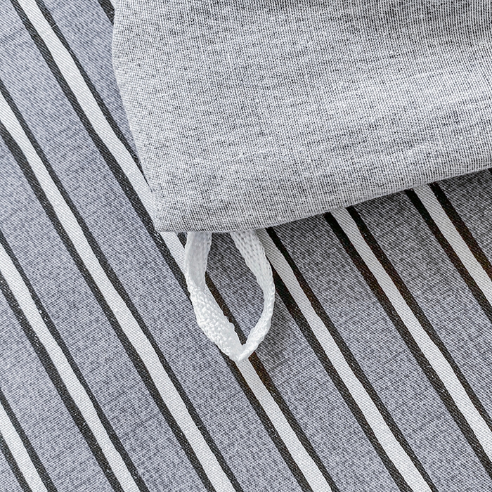 91家纺网 家纺一手货源 找家纺 鑫宇2025新款13372全棉学生宿舍上下铺三件套床单款床笠款可定制 格韵-灰