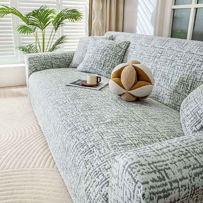 91家纺网 家纺一手货源 找家纺 沐沐家纺 2026新款夏茵沙发套 深灰