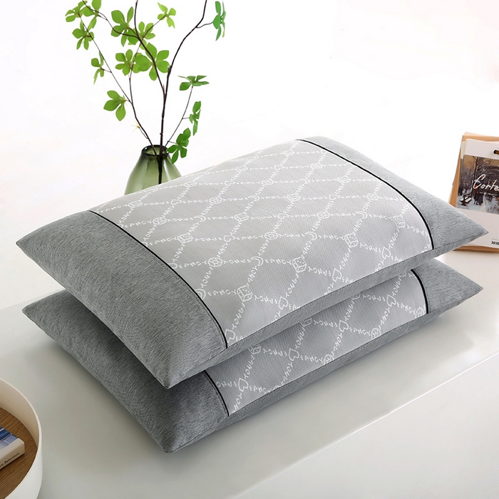 91家纺网 家纺一手货源 找家纺 小牛席业 2025新款PE冰丝夏凉枕-月亮爱心 月亮爱心夏凉枕-灰色