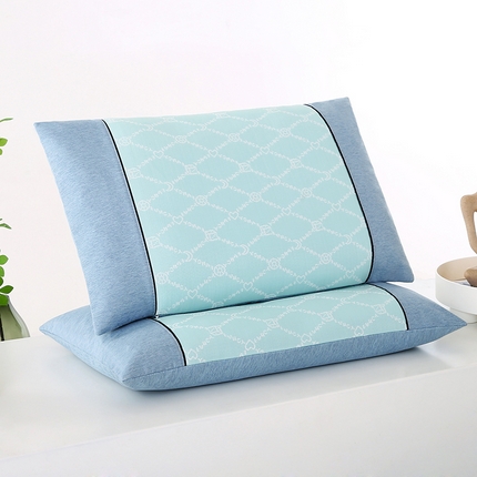 91家纺网 家纺一手货源 找家纺 （总）小牛席业 2025新款PE冰丝夏凉枕-月亮爱心冰丝枕夏天凉枕草席枕头竹枕藤枕头