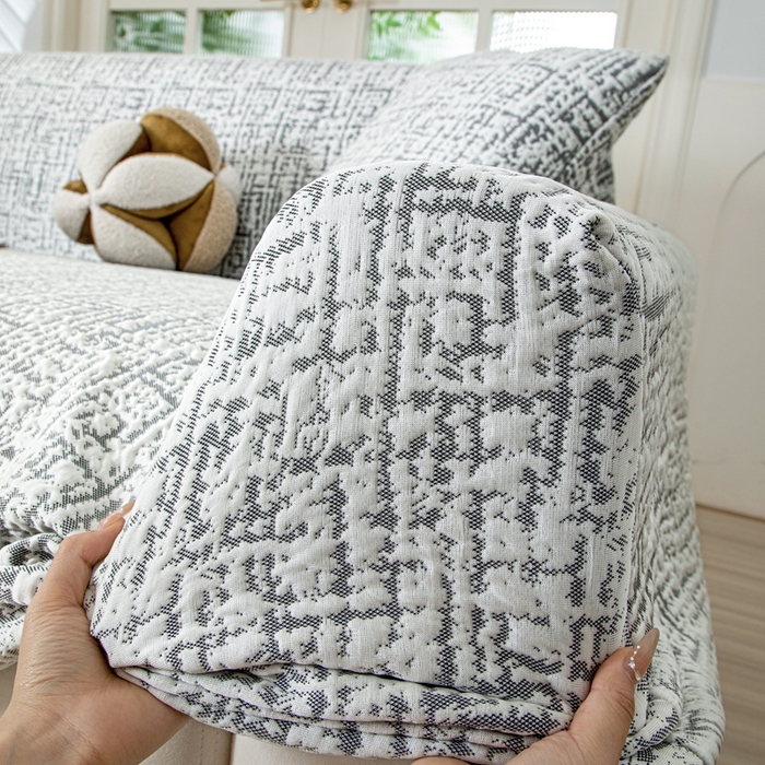 91家纺网 家纺一手货源 找家纺 沐沐家纺 2026新款夏茵沙发套 深灰