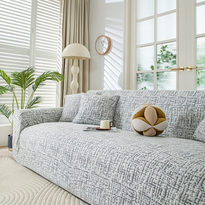 91家纺网 家纺一手货源 找家纺 沐沐家纺 2026新款夏茵沙发套 深灰