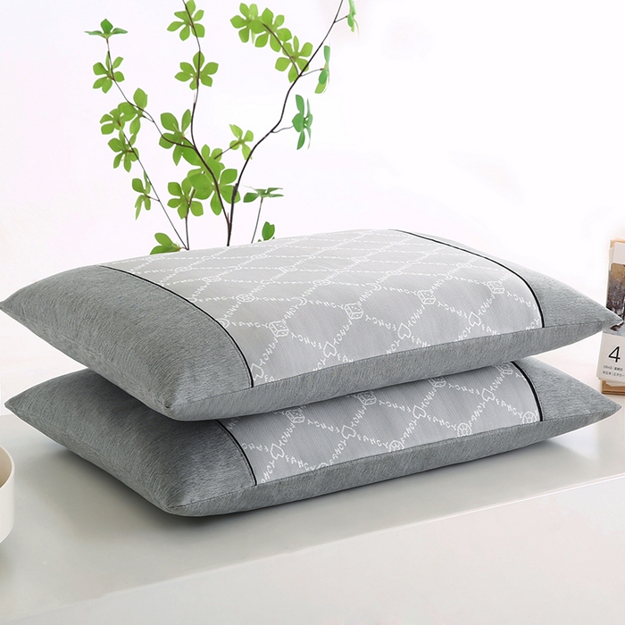 91家纺网 家纺一手货源 找家纺 小牛席业 2025新款PE冰丝夏凉枕-月亮爱心 月亮爱心夏凉枕-灰色